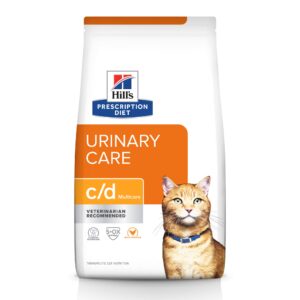 Rx Hill's Prescription Diet c/d Multicare Urinary Care with Chicken Dry Cat Food, 8.5 lb bag